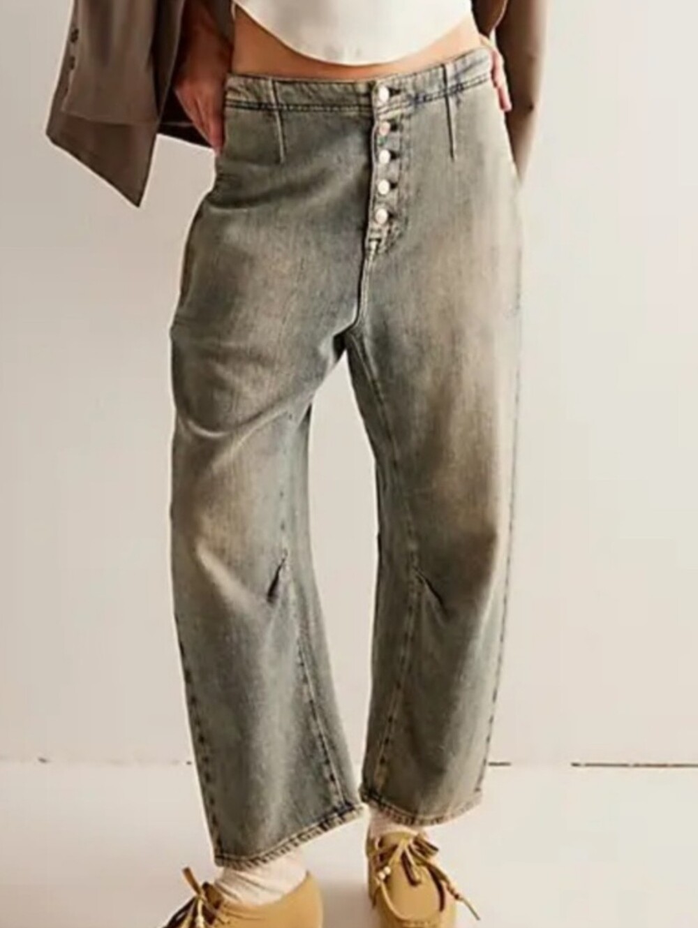 We The Free Osaka Mid Rise Barrel Jeans